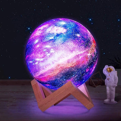 Lámpara Galaxia 3D UltraRealista + Efecto Cósmico